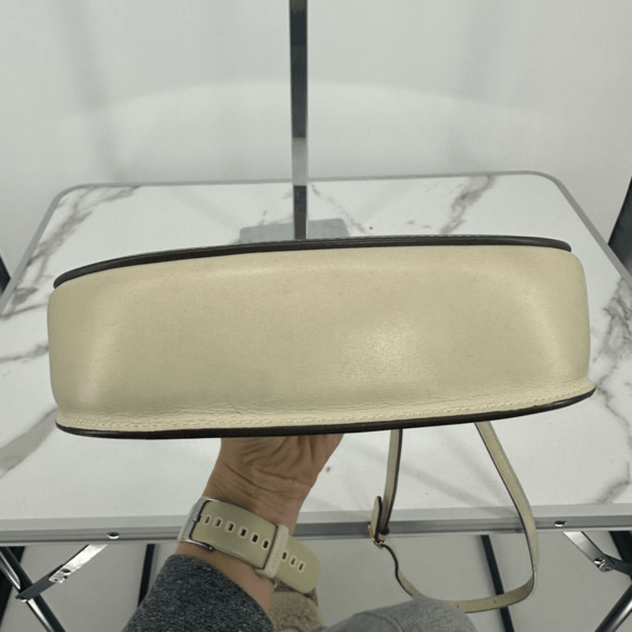 Celine 2016 Phoebe Philo Trotteur Crossbody Flap Bag Two Tone Beige Brown - Picture 5 of 16